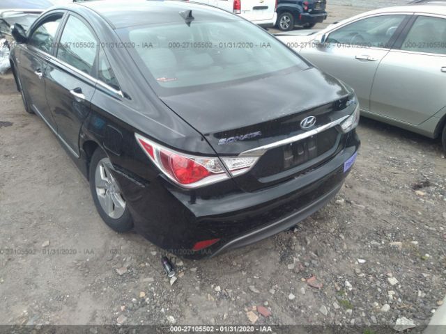 KMHEC4A48CA054369 - 2012 HYUNDAI SONATA HYBRID Black photo 6