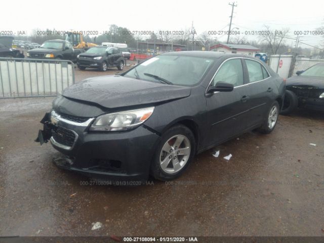 1G11B5SL5EF291871 - 2014 CHEVROLET MALIBU LS Gray photo 2