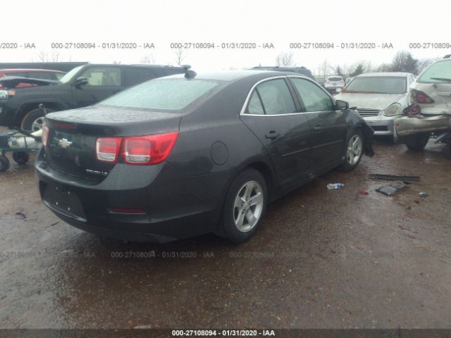 1G11B5SL5EF291871 - 2014 CHEVROLET MALIBU LS Gray photo 4