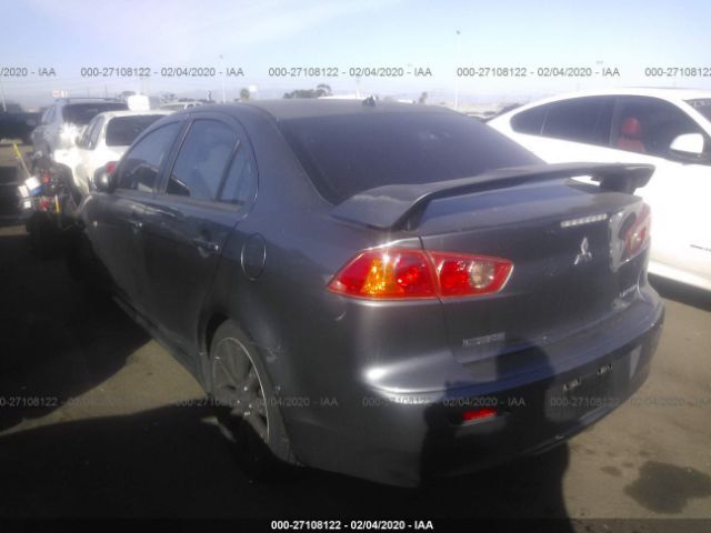 JA3AU86W69U008580 - 2009 MITSUBISHI LANCER GTS Gray photo 3