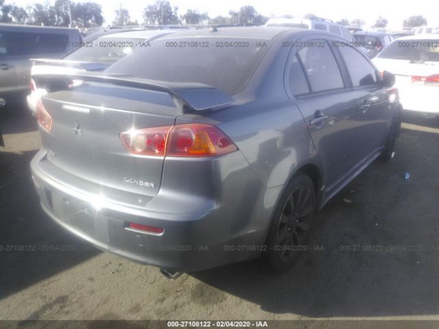 JA3AU86W69U008580 - 2009 MITSUBISHI LANCER GTS Gray photo 4