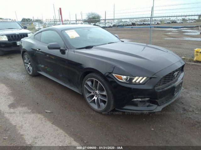 1FA6P8TH8F5362472 - 2015 FORD MUSTANG  Black photo 1