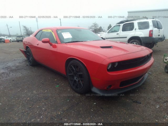 2C3CDZFJ4FH782642 - 2015 DODGE CHALLENGER R/T SCAT PACK Red photo 1