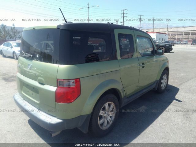 5J6YH18786L005595 - 2006 HONDA ELEMENT EX Green photo 4