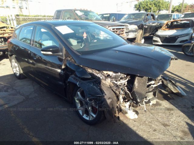 1FADP3L91GL258681 - 2016 FORD FOCUS ST Black photo 1