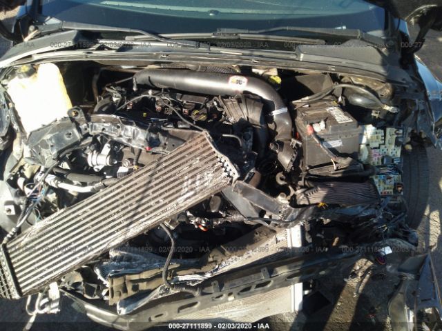 1FADP3L91GL258681 - 2016 FORD FOCUS ST Black photo 10