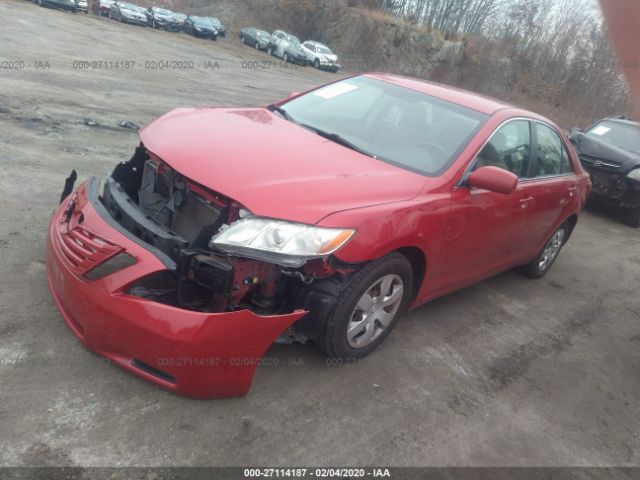 4T1BE46KX8U205416 - 2008 TOYOTA CAMRY CE/LE/XLE/SE Red photo 2