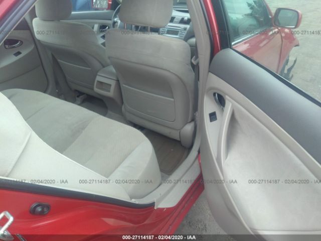 4T1BE46KX8U205416 - 2008 TOYOTA CAMRY CE/LE/XLE/SE Red photo 8