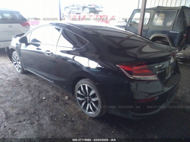 2HGFG3B03EH507970 - 2014 HONDA CIVIC EXL 黑色 照片 3