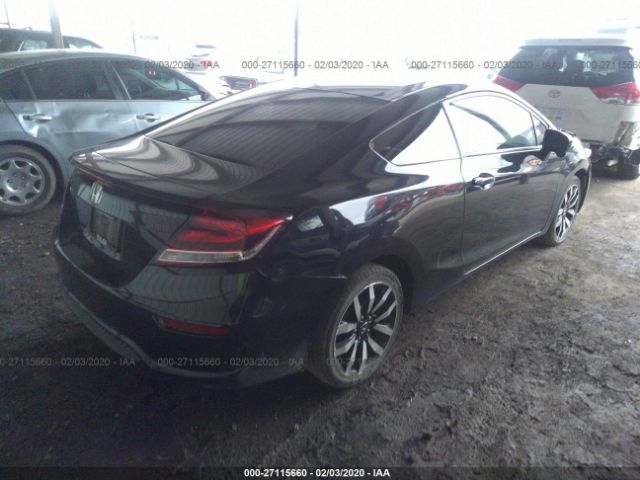2HGFG3B03EH507970 - 2014 HONDA CIVIC EXL 黑色 照片 4
