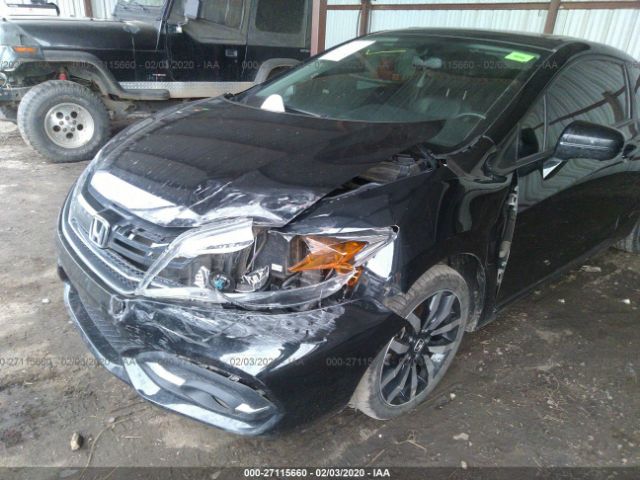 2HGFG3B03EH507970 - 2014 HONDA CIVIC EXL 黑色 照片 6