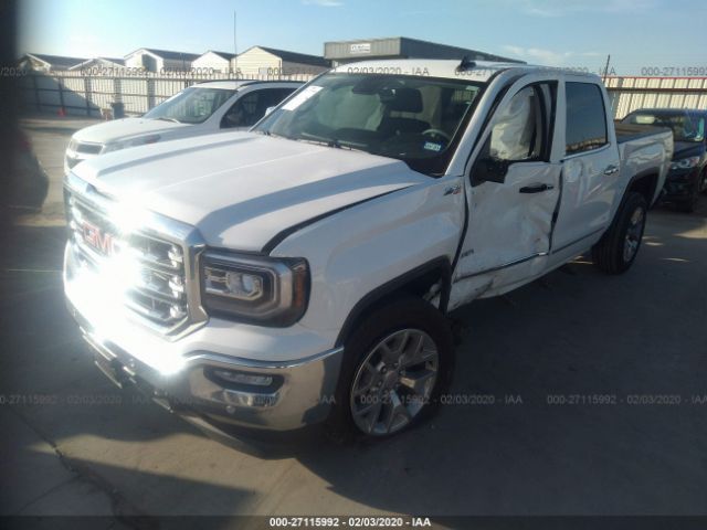 3GTU2NEC6JG644756 - 2018 GMC SIERRA K1500 SLT White photo 2