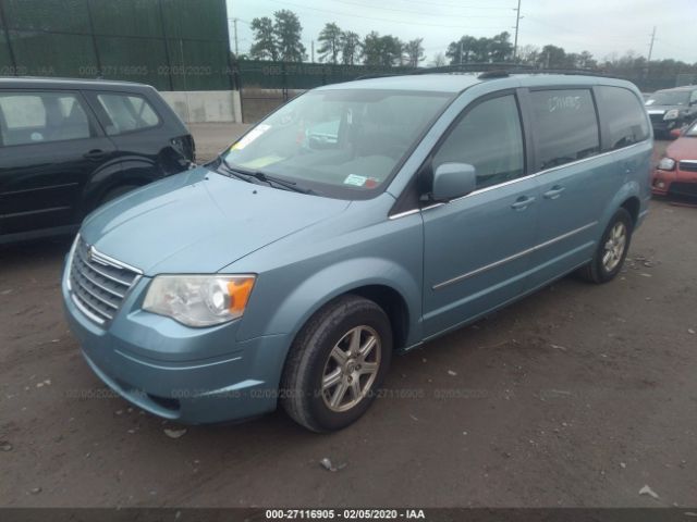 2A8HR54119R627536 - 2009 CHRYSLER TOWN & COUNTRY TOURING Blue photo 2