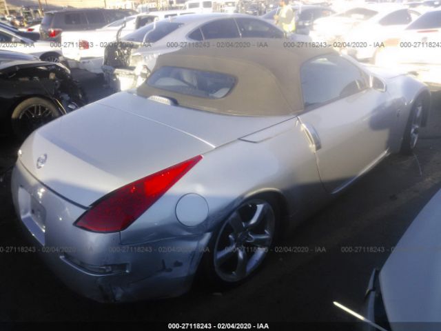 JN1AZ36A96M453940 - 2006 NISSAN 350Z ROADSTER Silver photo 4