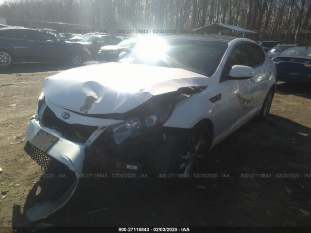 5XXGN4A7XDG179302 - 2013 KIA OPTIMA EX White photo 2