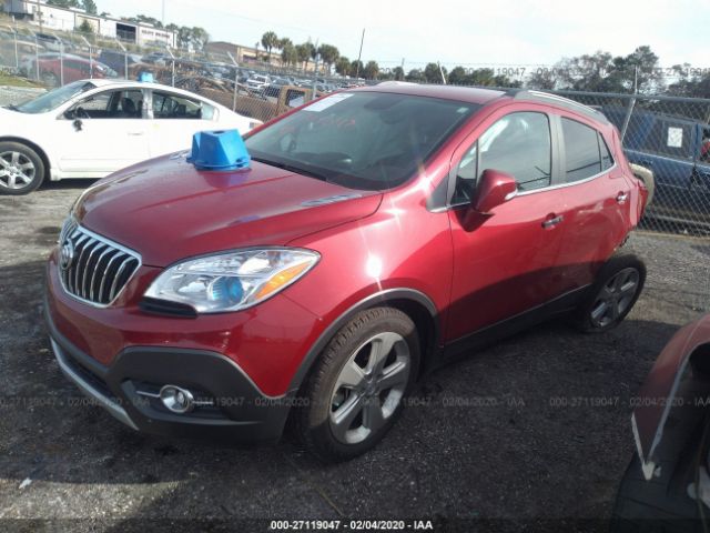 KL4CJCSB2GB726154 - 2016 BUICK ENCORE  Red photo 2