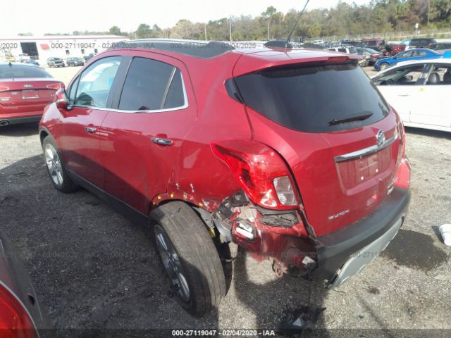 KL4CJCSB2GB726154 - 2016 BUICK ENCORE  Red photo 3