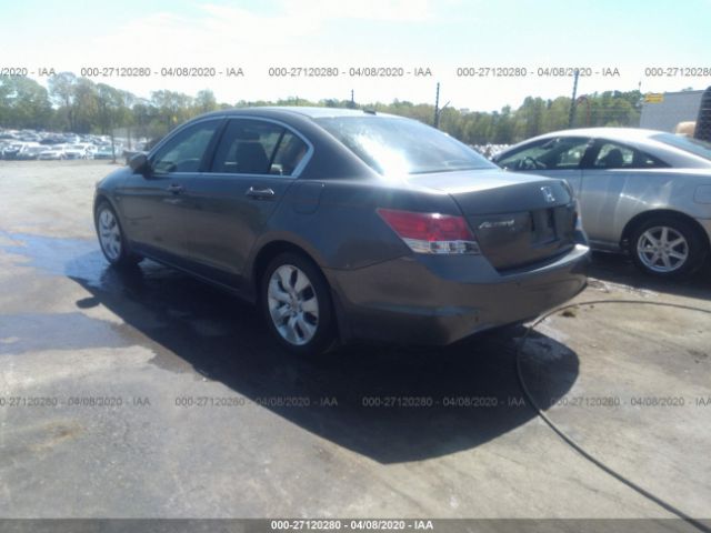 1HGCP26898A142551 - 2008 HONDA ACCORD EXL Gray photo 3