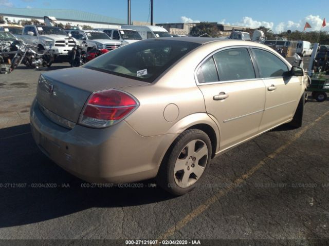 1G8ZS57B38F185377 - 2008 SATURN AURA XE Gold photo 4