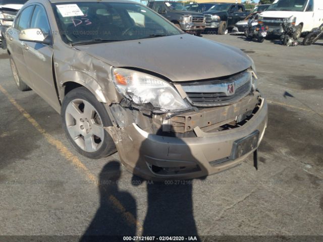 1G8ZS57B38F185377 - 2008 SATURN AURA XE Gold photo 6