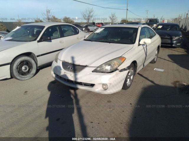 4T1CE30P95U512915 - 2005 TOYOTA CAMRY SOLARA SE/SLE White photo 2