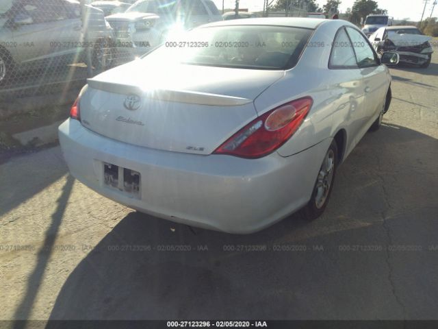 4T1CE30P95U512915 - 2005 TOYOTA CAMRY SOLARA SE/SLE White photo 4