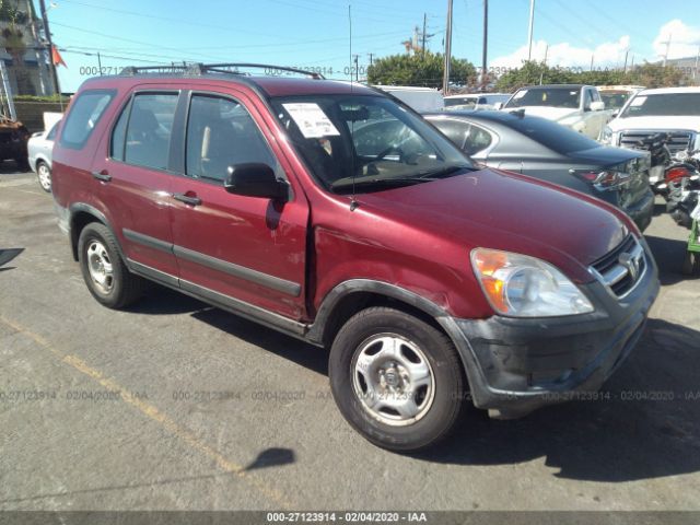 JHLRD68423C005888 - 2003 HONDA CR-V LX Red photo 1