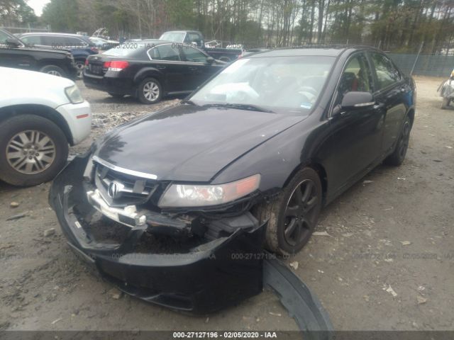 JH4CL96804C042368 - 2004 ACURA TSX  Black photo 2