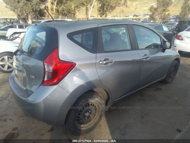 3N1CE2CP5FL368806 - 2015 NISSAN VERSA NOTE S/S PLUS/SV/SL/SR Gray photo 4