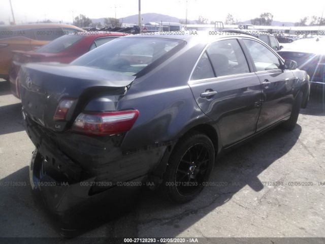 4T1BE46K47U137483 - 2007 TOYOTA CAMRY CE/LE/XLE/SE Gray photo 4