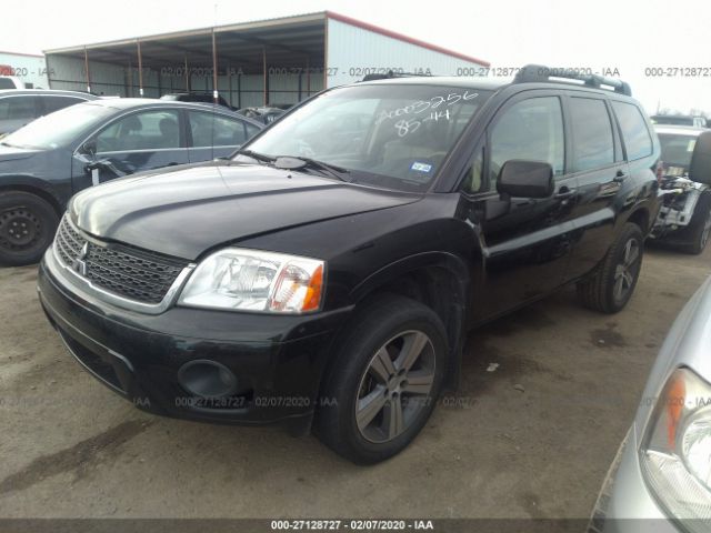 4A4JM3AS5AE011874 - 2010 MITSUBISHI ENDEAVOR SE Black photo 2