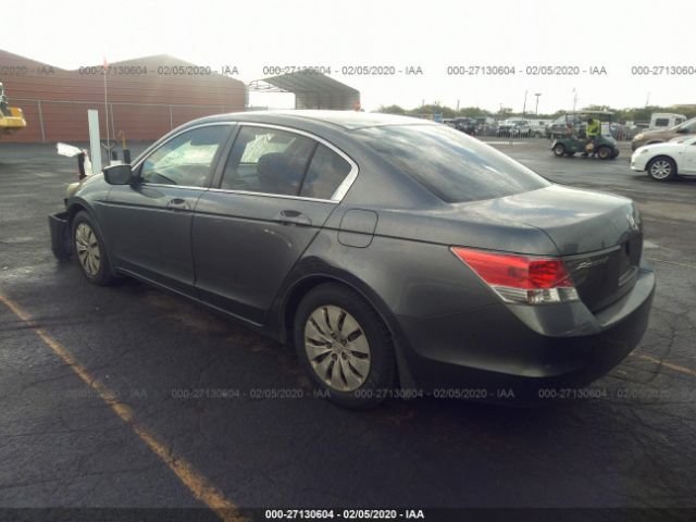 1HGCP263X9A105255 - 2009 HONDA ACCORD LX Gray photo 3