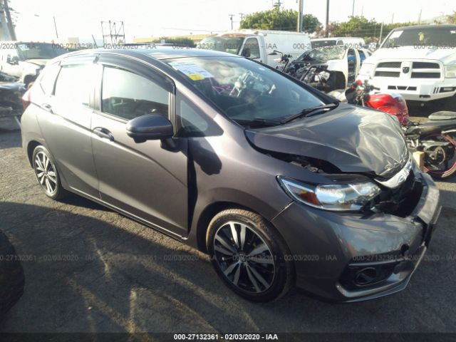 3HGGK5H84JM717761 - 2018 HONDA FIT EX/EXL Gray photo 1