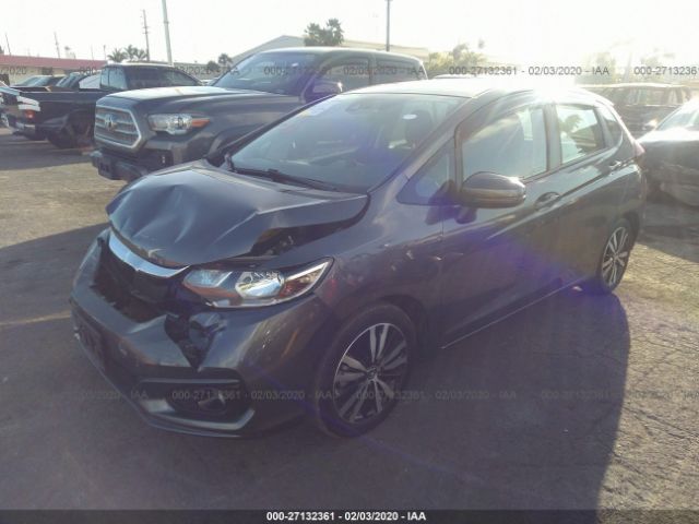 3HGGK5H84JM717761 - 2018 HONDA FIT EX/EXL Gray photo 2