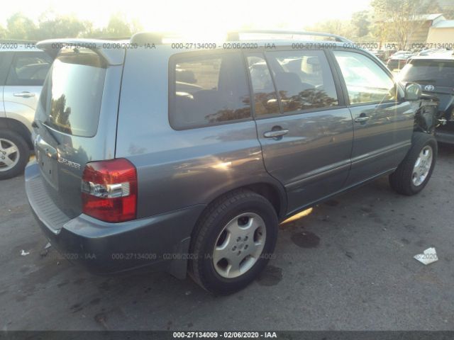 JTEDP21A850065388 - 2005 TOYOTA HIGHLANDER LIMITED Gray photo 4