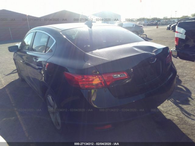 19VDE1F70FE010534 - 2015 ACURA ILX 20 TECH Black photo 3