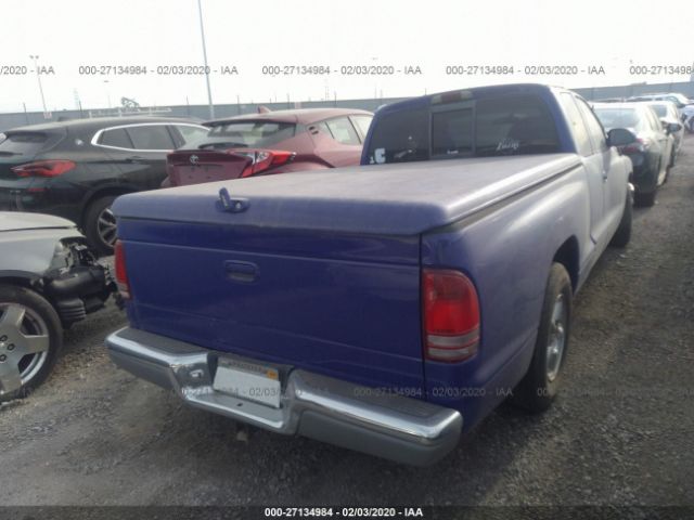 1B7GL23X4VS239542 - 1997 DODGE DAKOTA  Blue photo 4