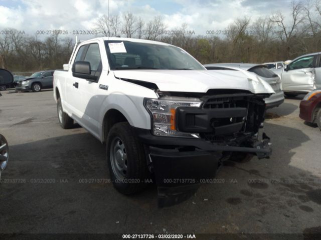 1FTEX1C59KKE96468 - 2019 FORD F150 SUPER CAB White photo 1