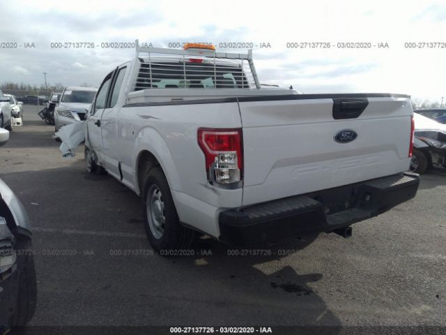 1FTEX1C59KKE96468 - 2019 FORD F150 SUPER CAB White photo 3