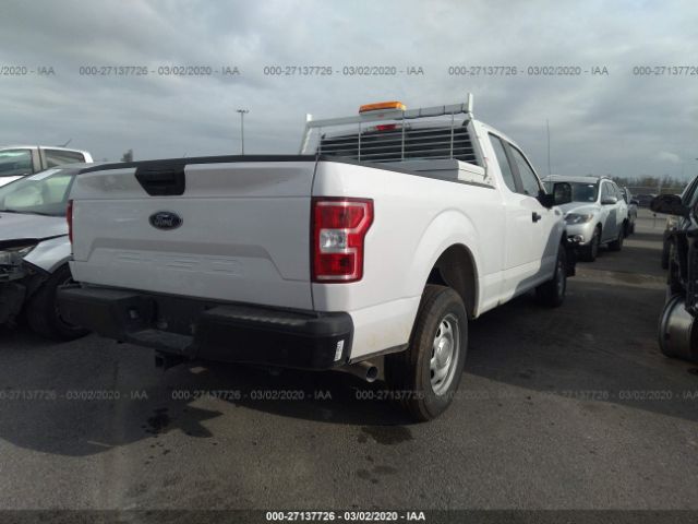 1FTEX1C59KKE96468 - 2019 FORD F150 SUPER CAB White photo 4