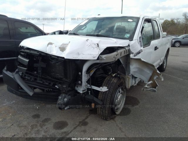 1FTEX1C59KKE96468 - 2019 FORD F150 SUPER CAB White photo 6