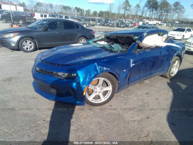 1G1FB1RS1G0177335 - 2016 CHEVROLET CAMARO LT Mavi foto 2