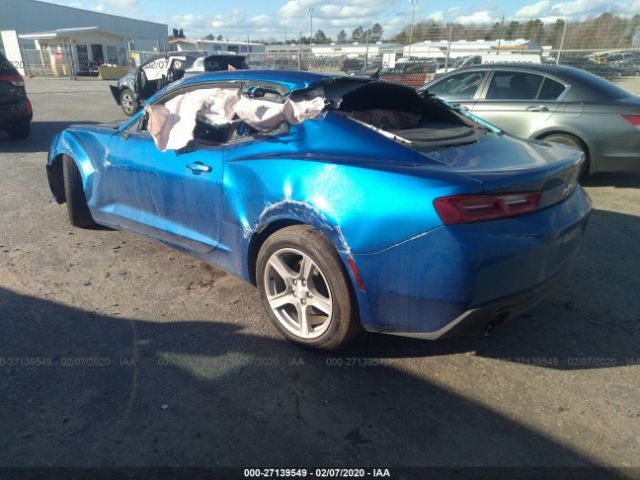 1G1FB1RS1G0177335 - 2016 CHEVROLET CAMARO LT Mavi foto 3