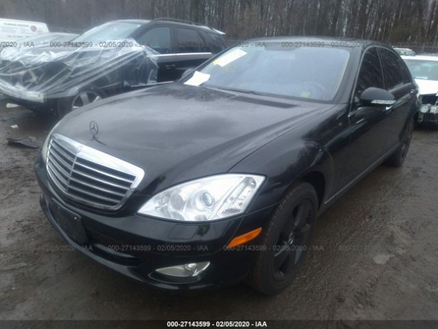 WDDNG86XX7A139728 - 2007 MERCEDES-BENZ S 550 4MATIC Black photo 2