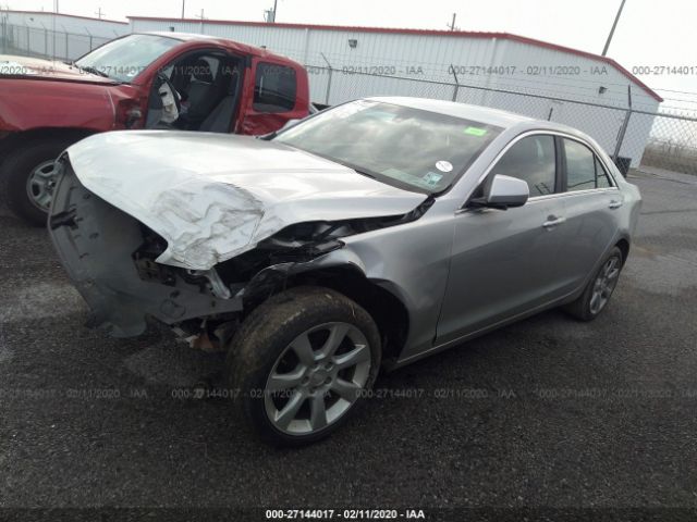 1G6AG5RX6F0126498 - 2015 CADILLAC ATS  Silver photo 2