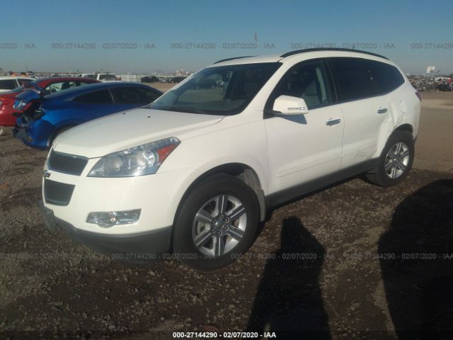 1GNLVGED6AJ244452 - 2010 CHEVROLET TRAVERSE LT White photo 2