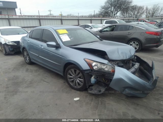 1HGCP2F8XCA124164 - 2012 HONDA ACCORD EXL Light Blue photo 1