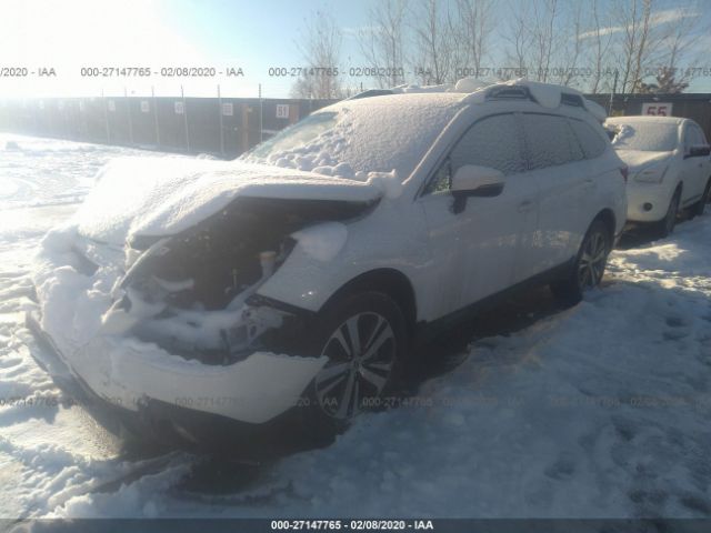 4S4BSANC6K3379837 - 2019 SUBARU OUTBACK 2.5I PREMIUM White photo 2