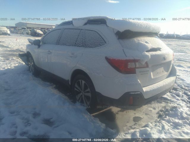 4S4BSANC6K3379837 - 2019 SUBARU OUTBACK 2.5I PREMIUM White photo 3