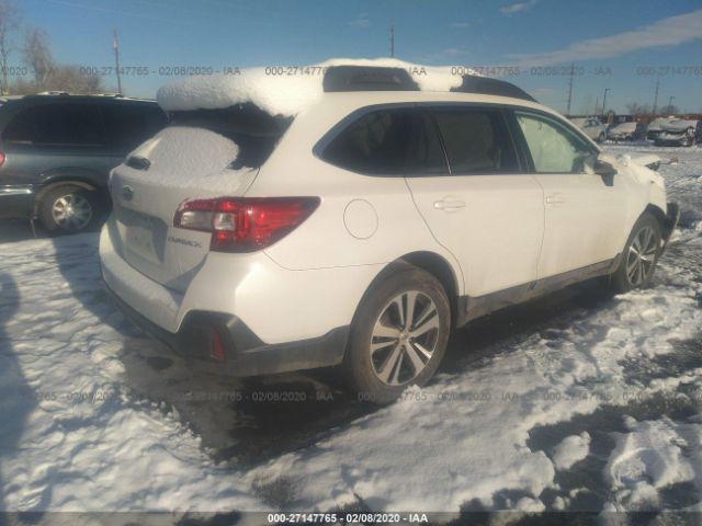 4S4BSANC6K3379837 - 2019 SUBARU OUTBACK 2.5I PREMIUM White photo 4